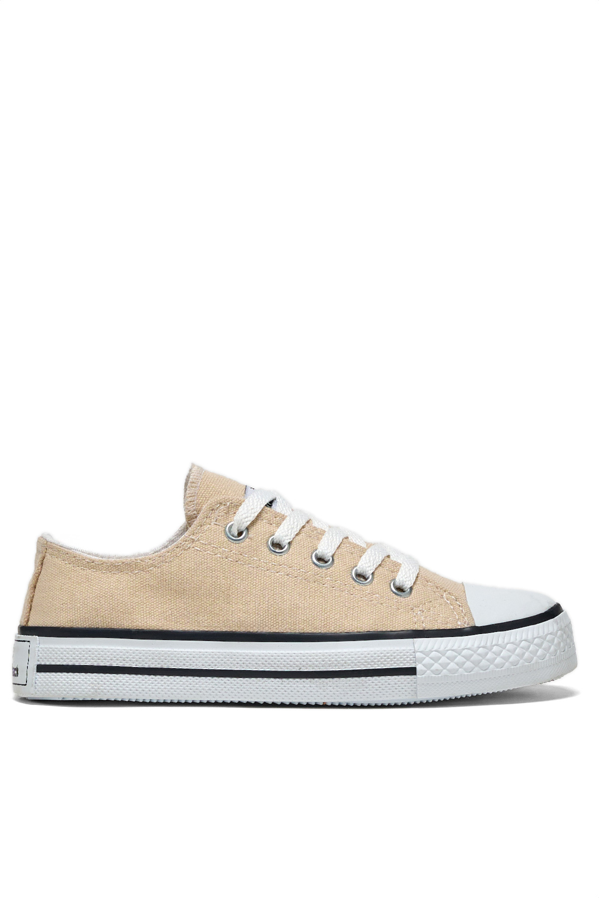 Çocuk Unisex Bej Rahat Kalip Bağcıklı Spor Ayakkabı