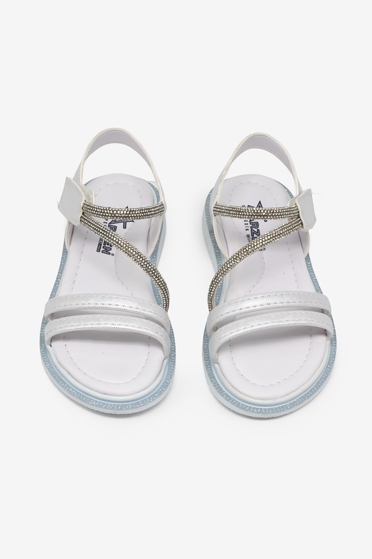 Çocuk Unisex Beyaz Çocuk Sim Detaylı Sandalet