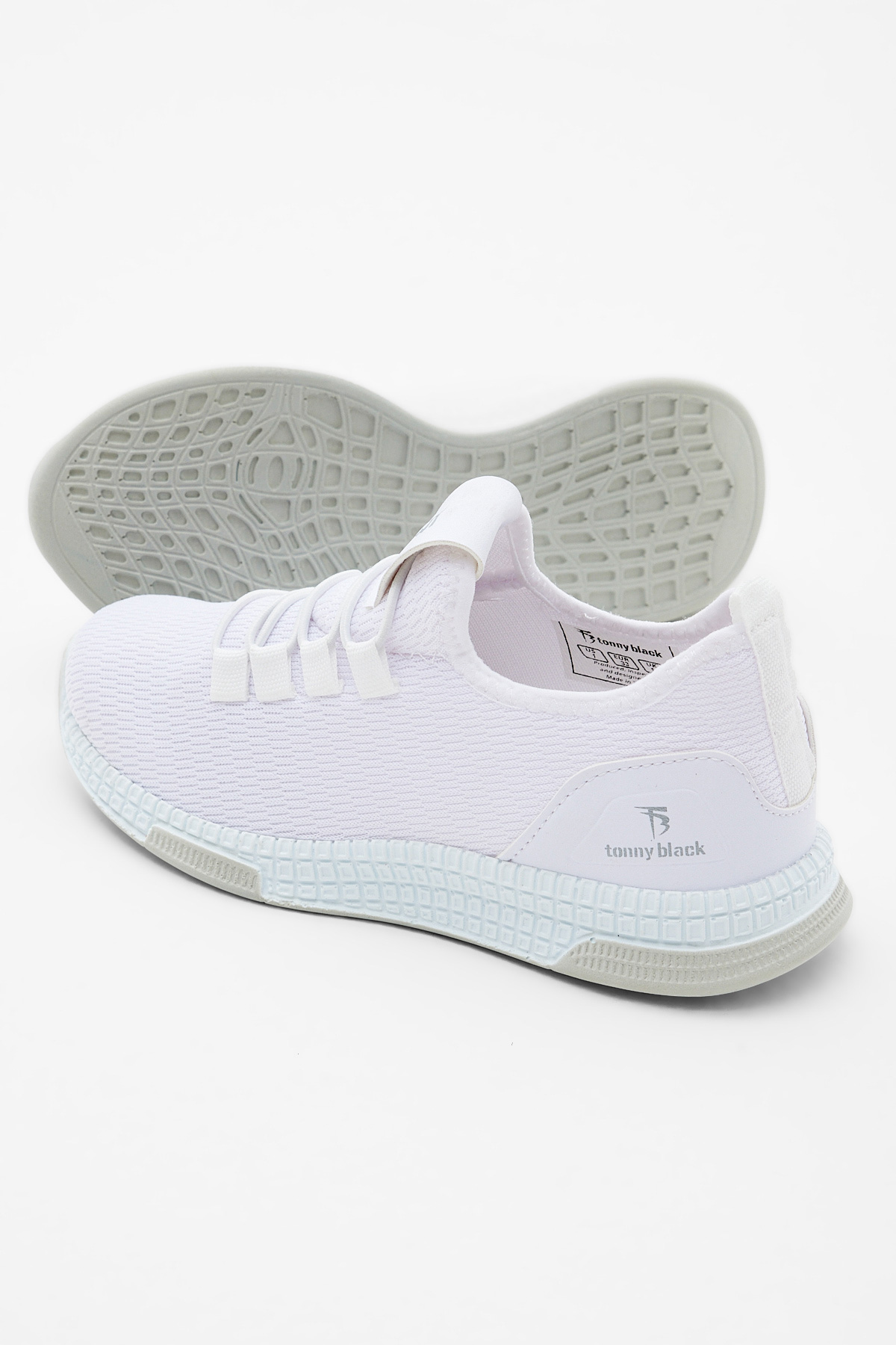 Çocuk Unisex Beyaz Rahat Kalıp Lastik Bağcıklı Spor Ayakkabı