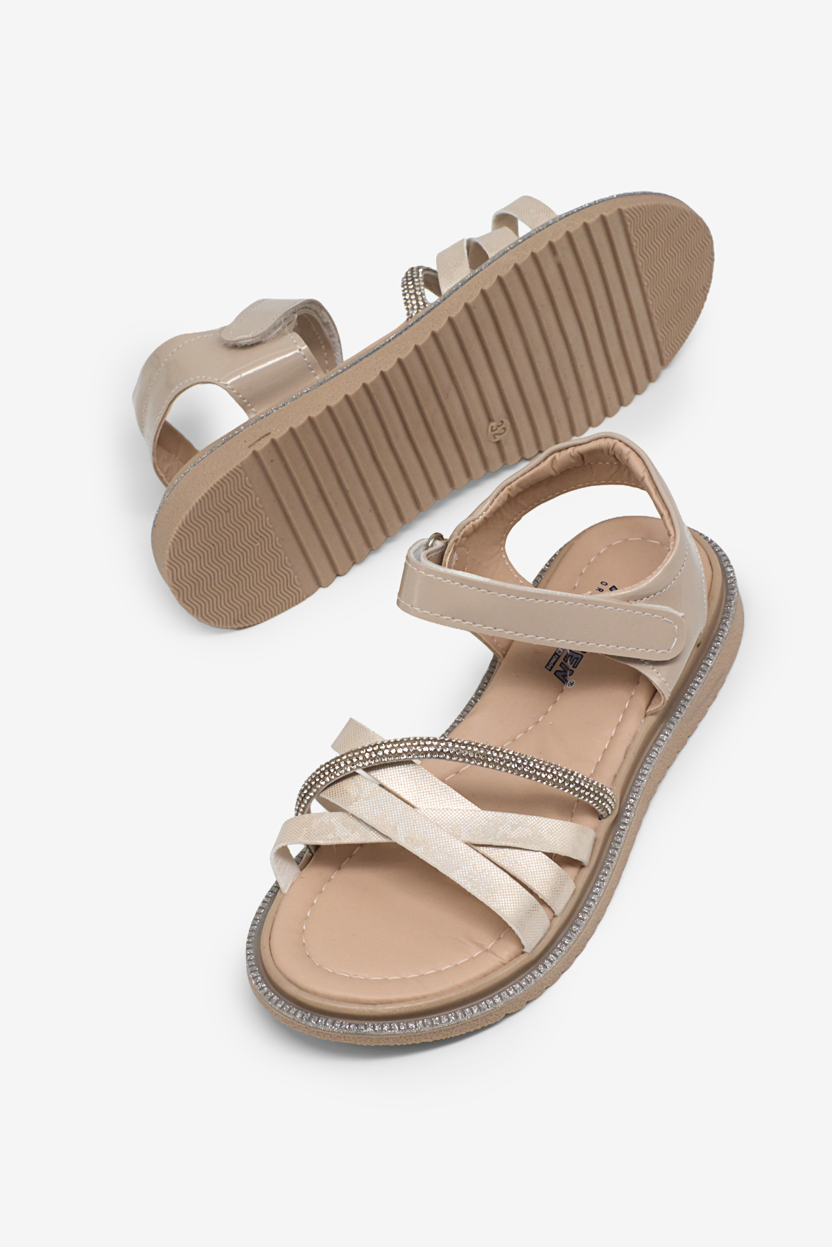 Çocuk Unisex Sedef Çoçuk Çarpraz Bağlı Sandalet