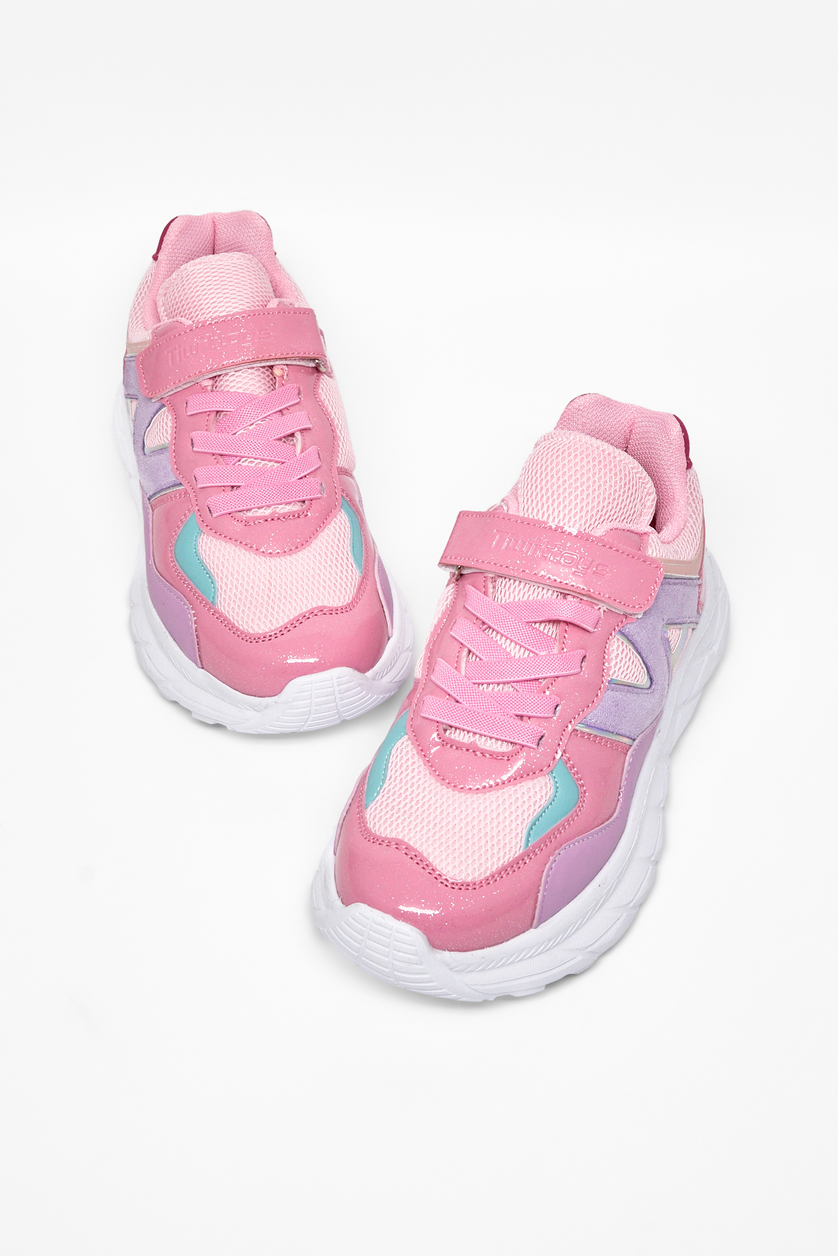 Çocuk Unisex Şeker Fuji Rahat Kalıp Cırtlı Bağcıklı Sneaker