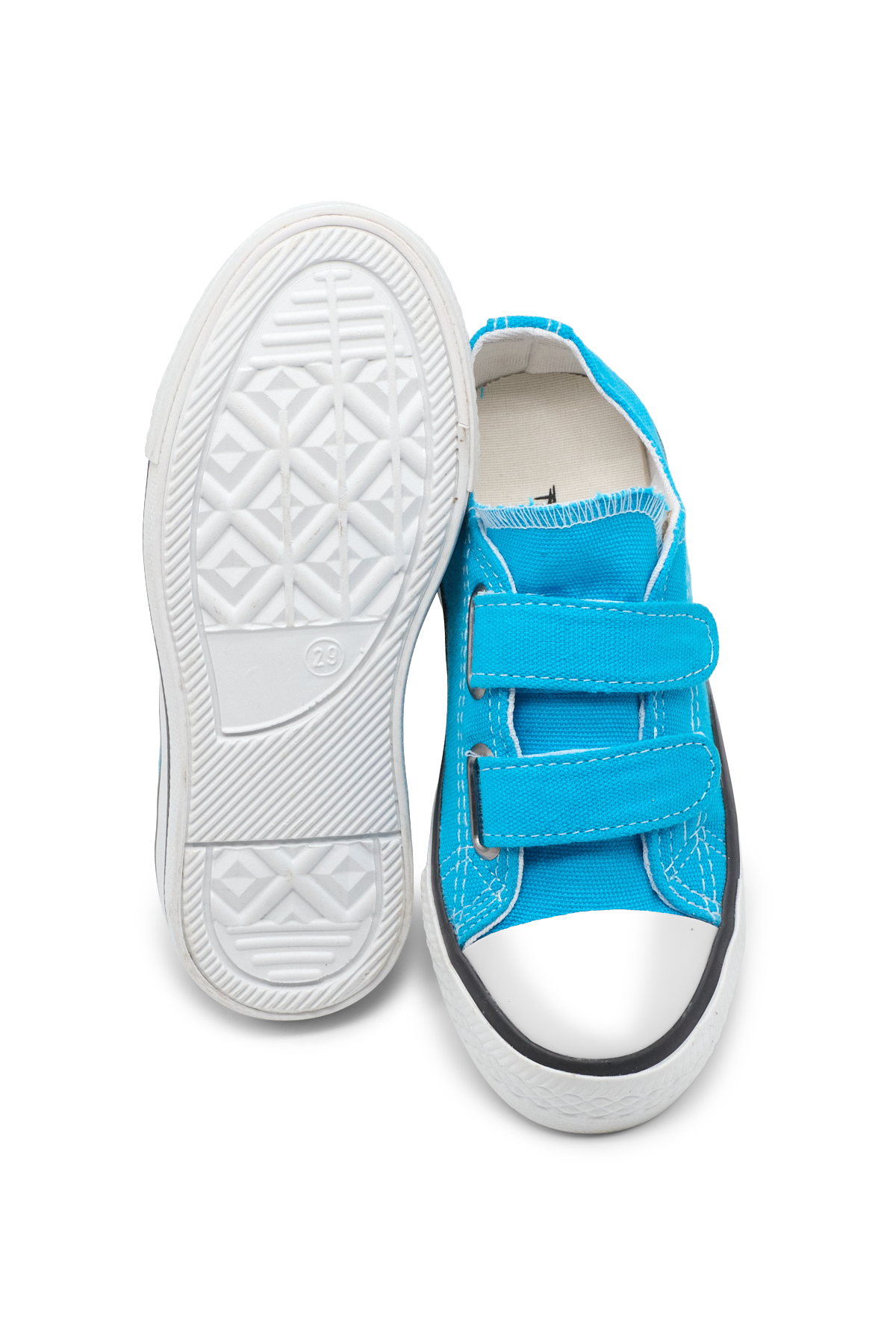 Çocuk Unisex Turkuaz Rahat Kalıp Çift Bantlı Ayakkabı