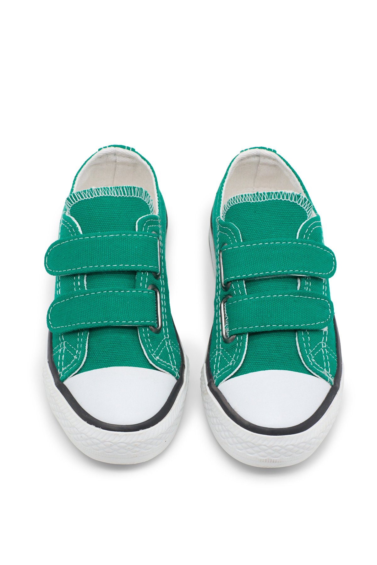 Çocuk Unisex Yeşil Rahat Kalıp Çift Bantlı Ayakkabı