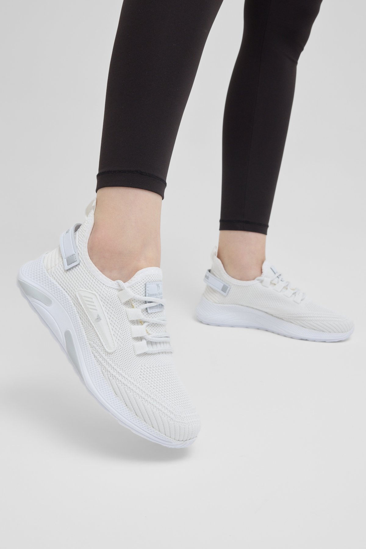 Erkek Beyaz Esnek Konforlu Rahat Kalıp Spor Ayakkabı
