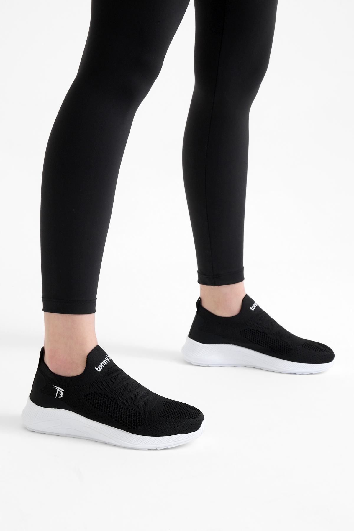 Erkek Siyah Beyaz Eva Taban Rahat Kalıp Günlük Spor Ayakkabı