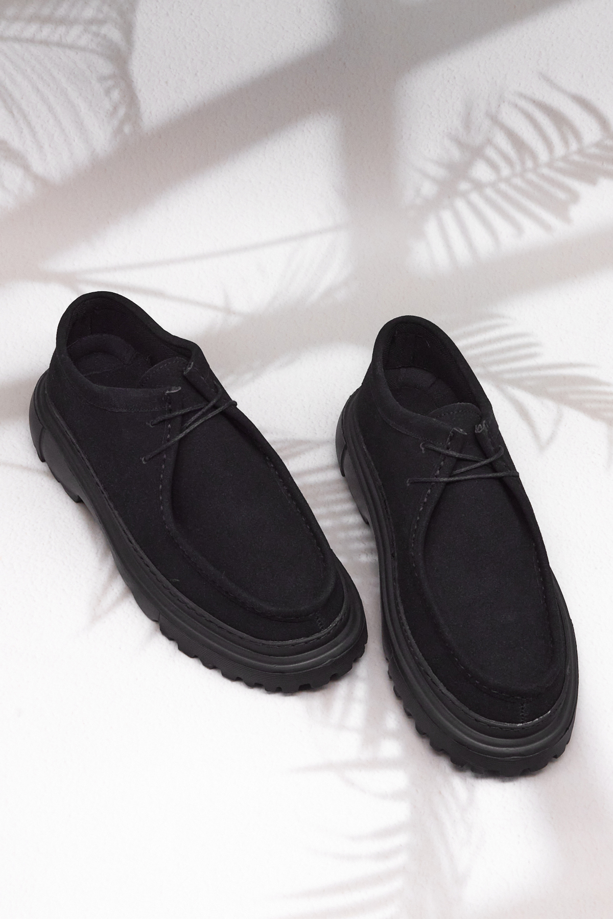 Erkek Siyah Süet Rahat Kalıp Erkek Loafer Ayakkabı