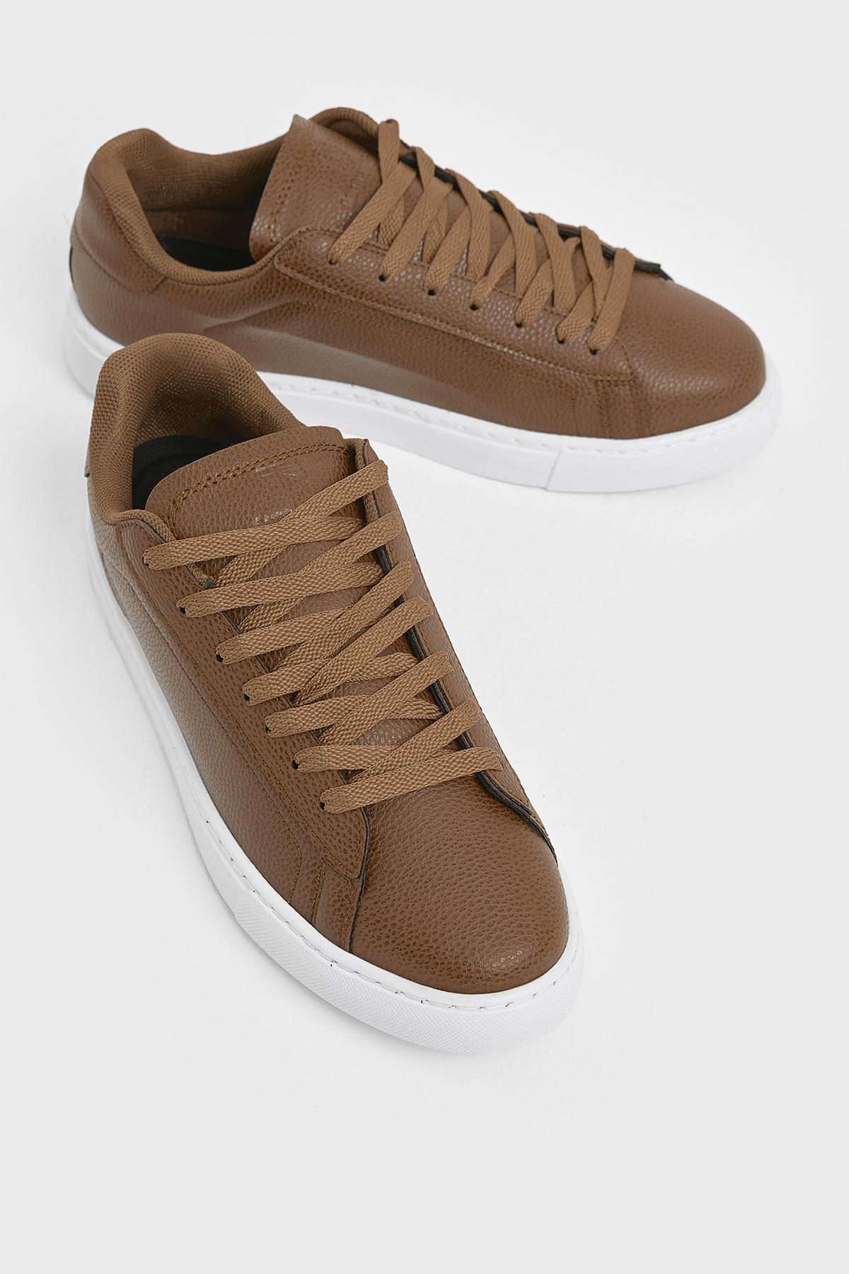 Erkek Taba Poli Taban Bağcıklı Günlük Spor Ayakkabı