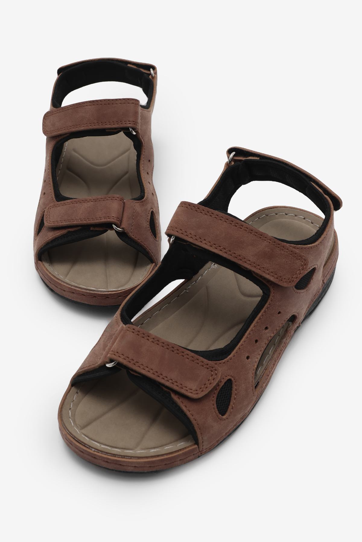 Erkek Taba Rahat Kalıp Poli Taban Çırtlı Sandalet