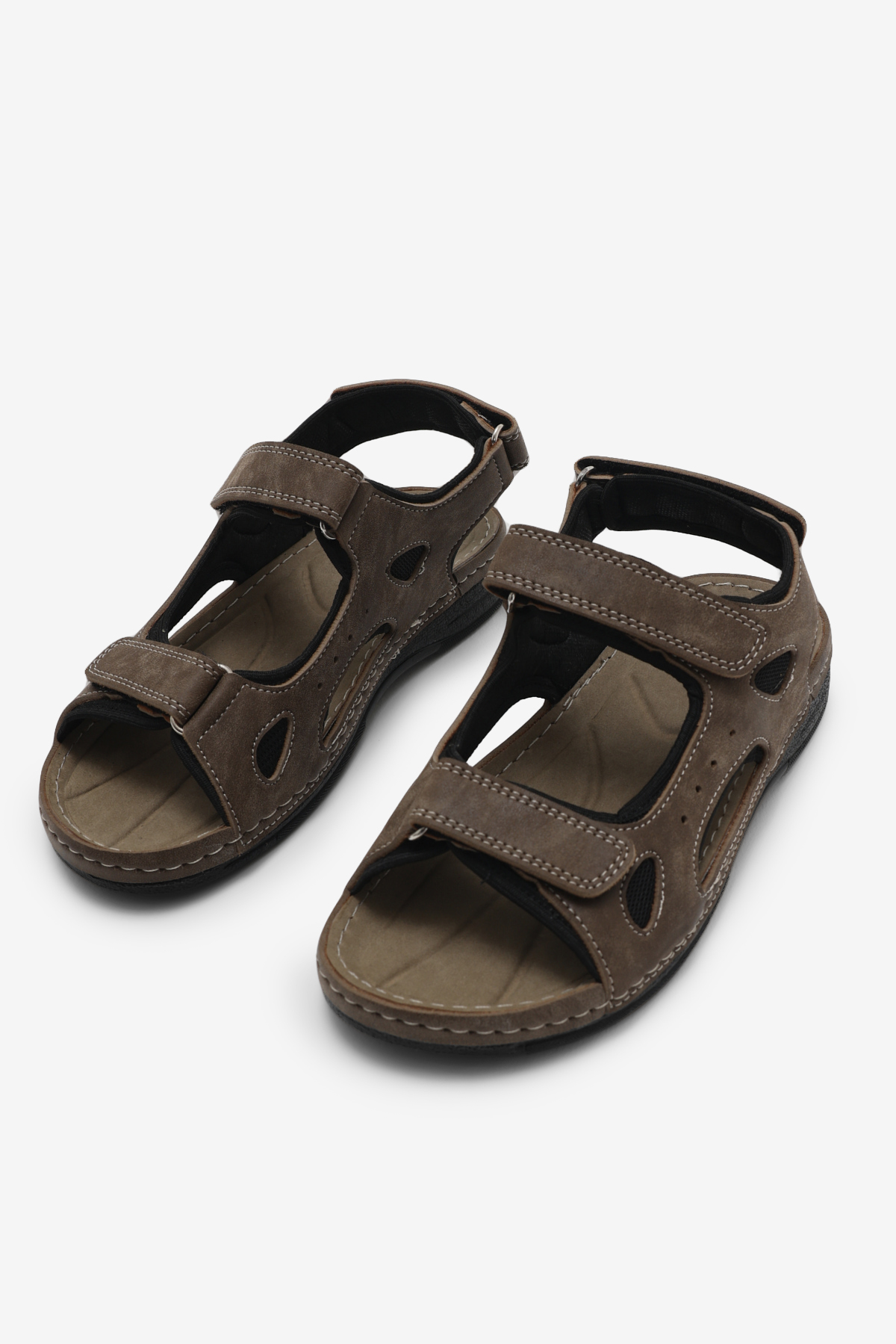 Erkek Vizon Rahat Kalıp Poli Taban Çırtlı Sandalet