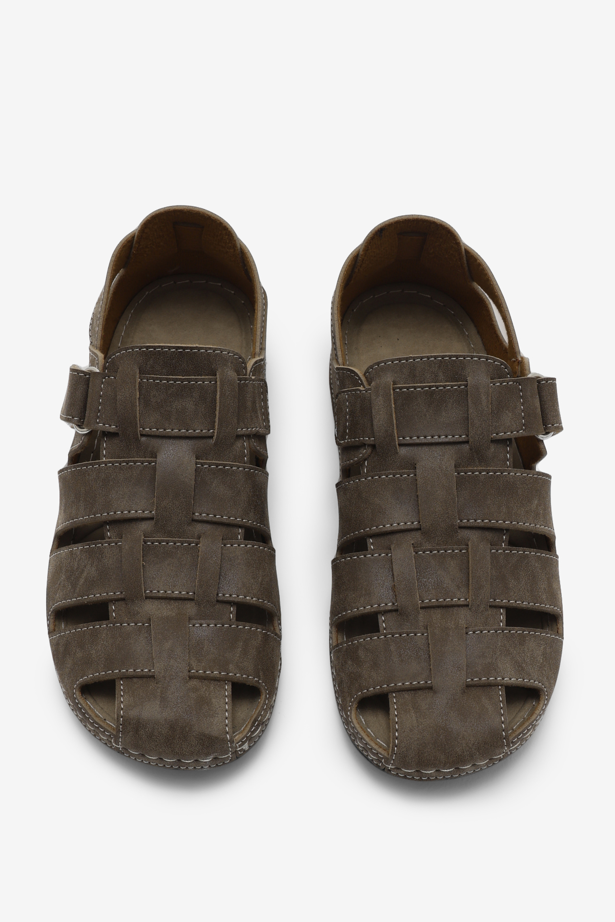 Erkek Vizon Rahat Kalıp Poli Taban Kapalı Sandalet