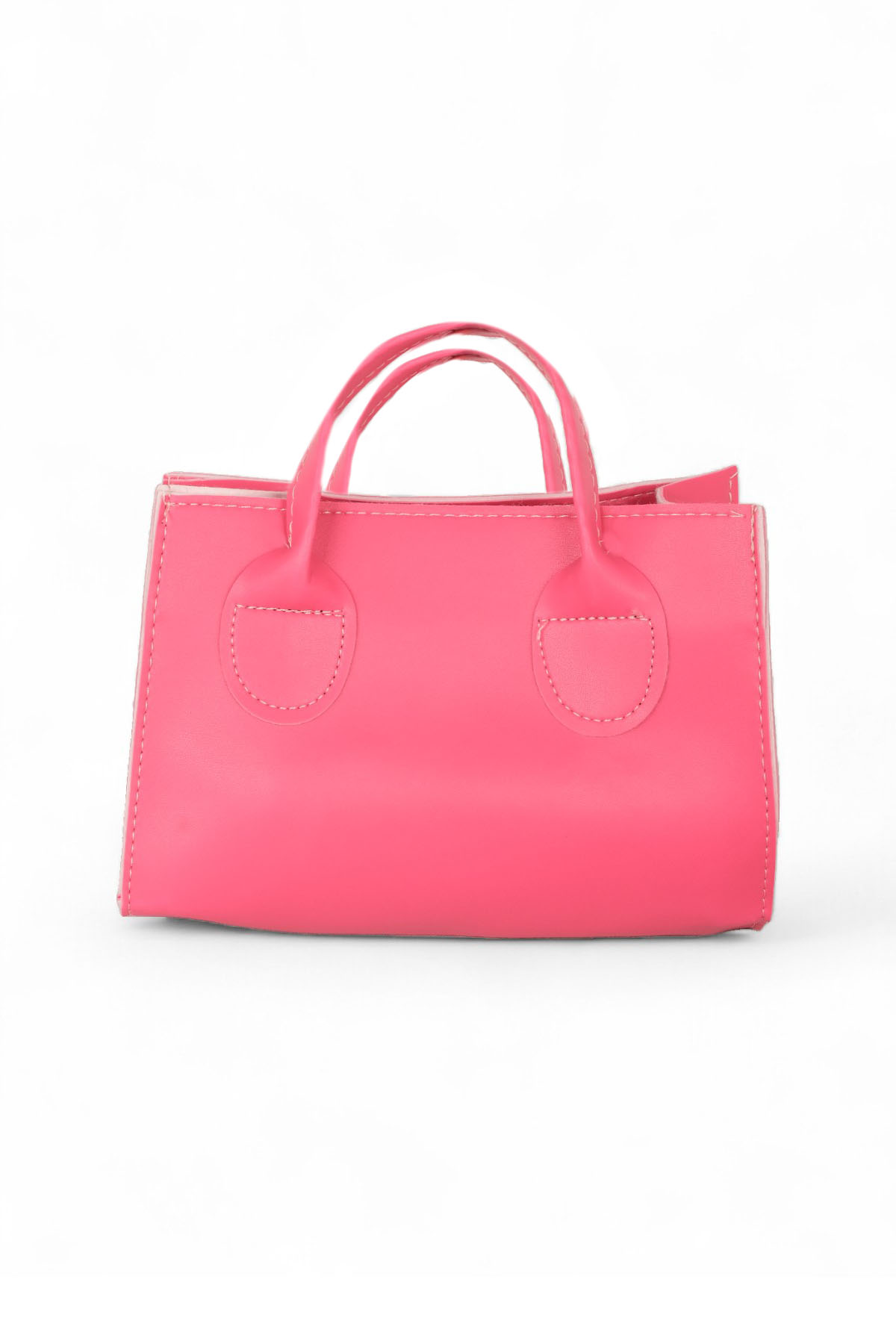 Kadın Fuşya Mini Boy Suni Deri Askılı El ve Omuz Çantası