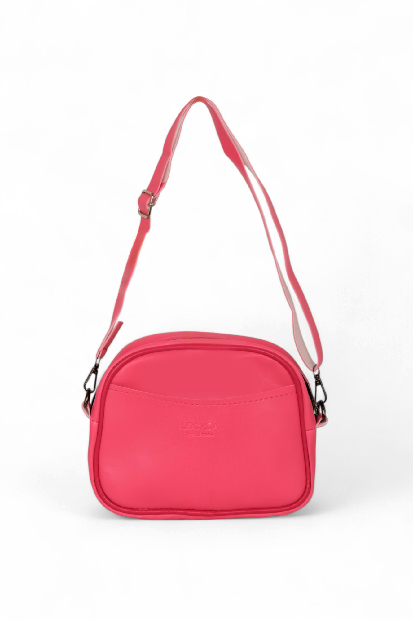 Kadın Fuşya Suni Deri Askılı Çapraz Çanta