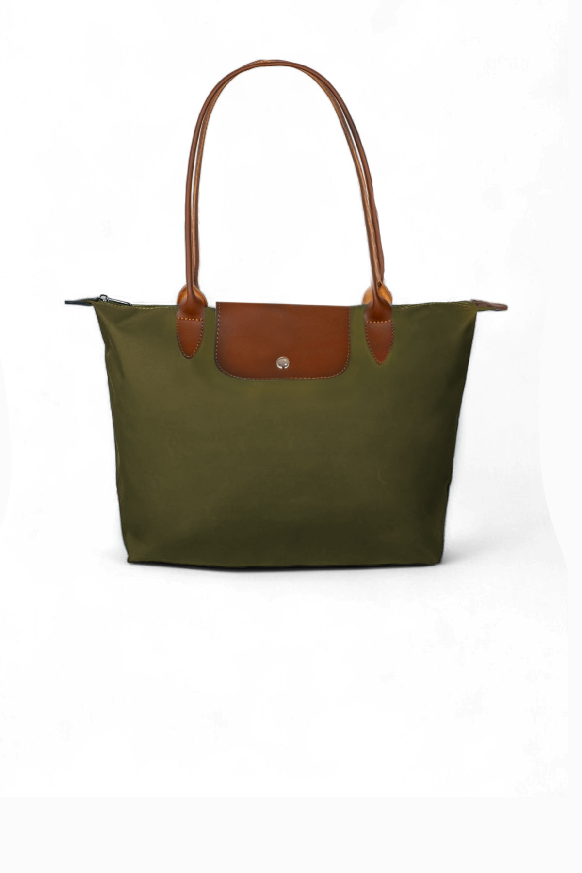 Kadın Haki Orta Boy Askılı El ve Omuz Çantası