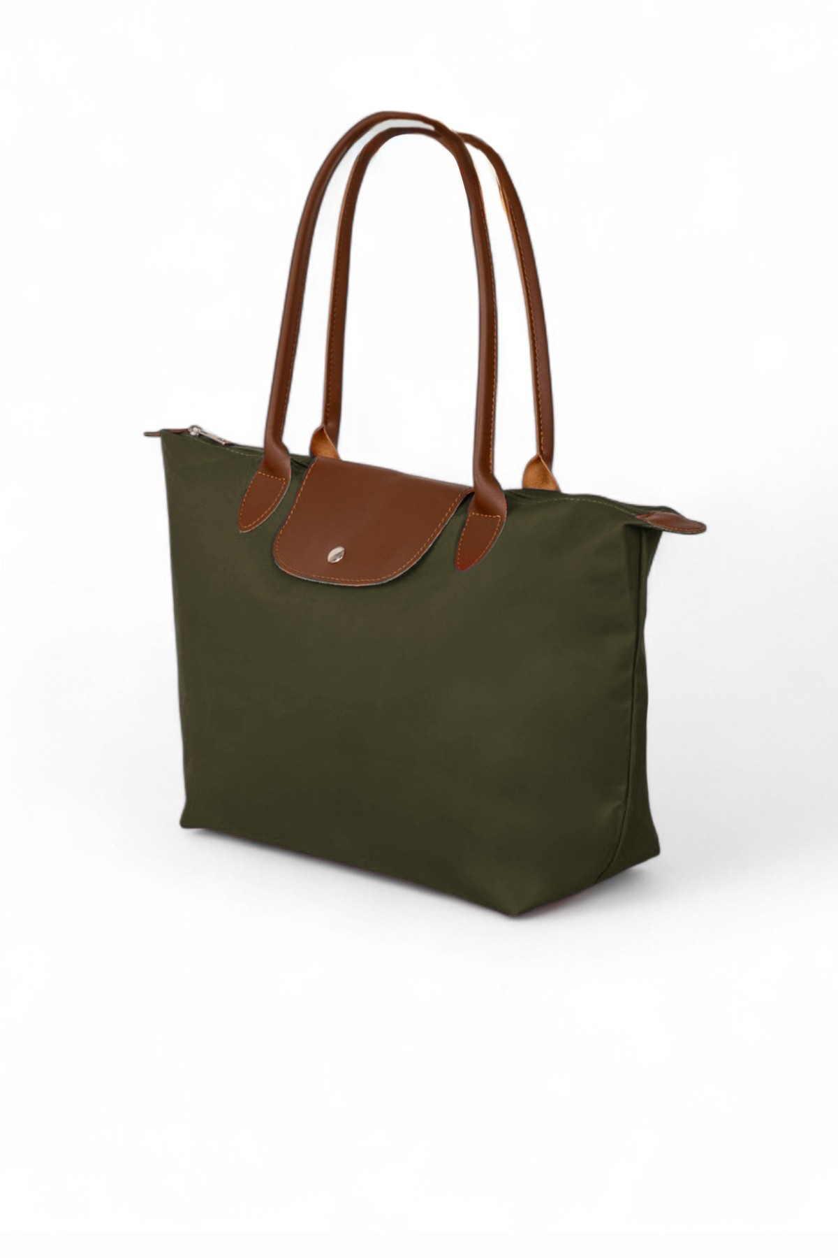 Kadın Haki Orta Boy Askılı El ve Omuz Çantası