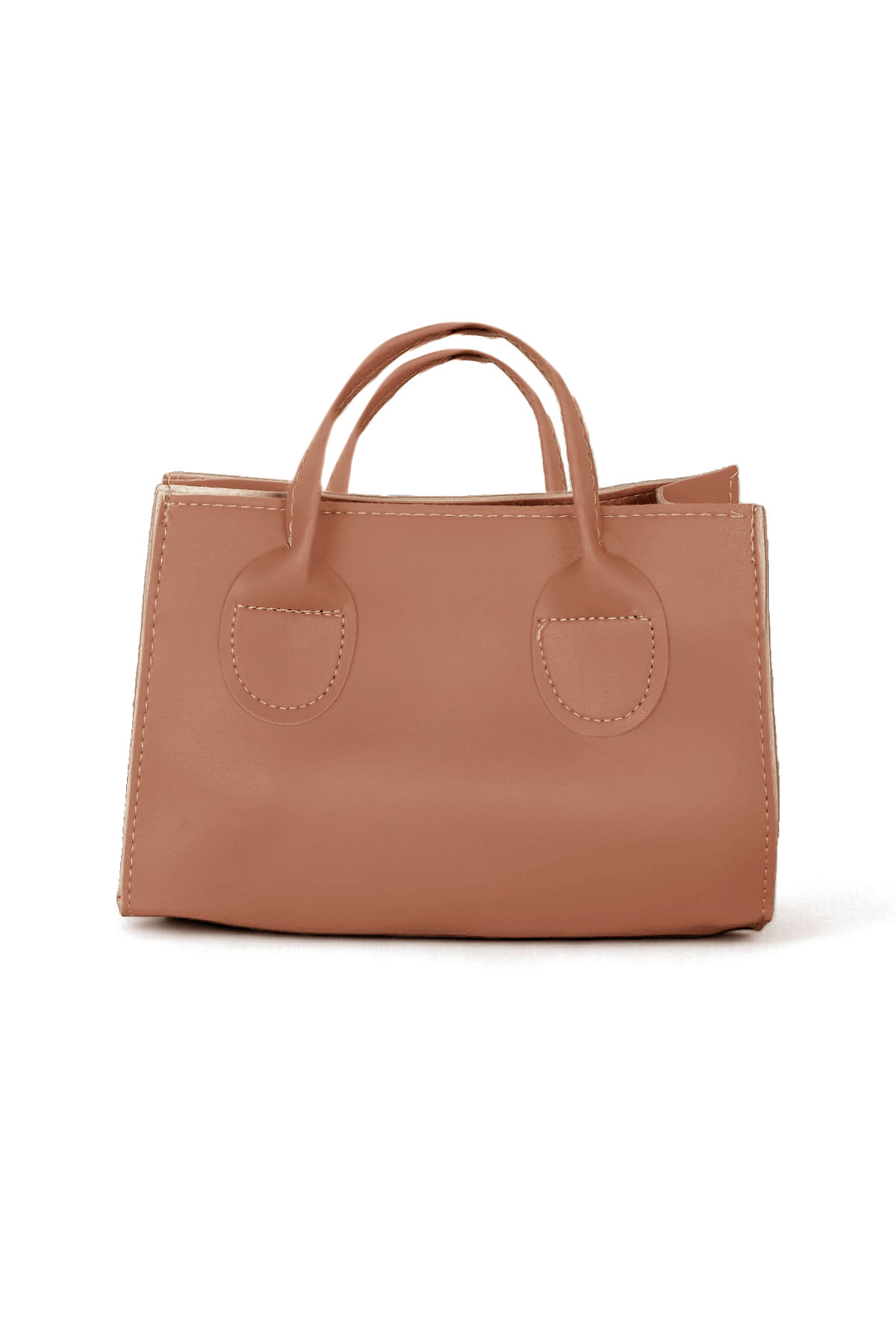 Kadın Kahve Mini Boy Suni Deri Askılı El ve Omuz Çantası