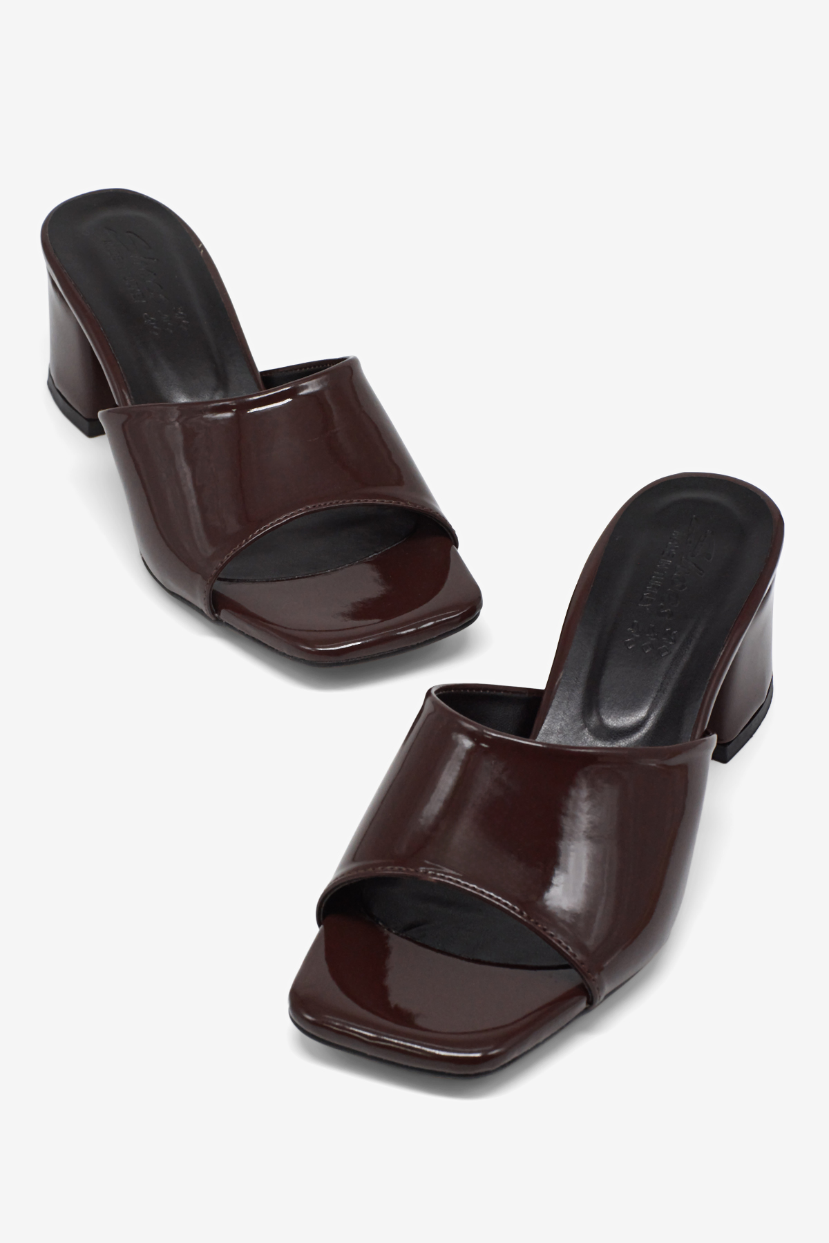 Kadın Kahve Rahat Kalıp Topuklu Terlik