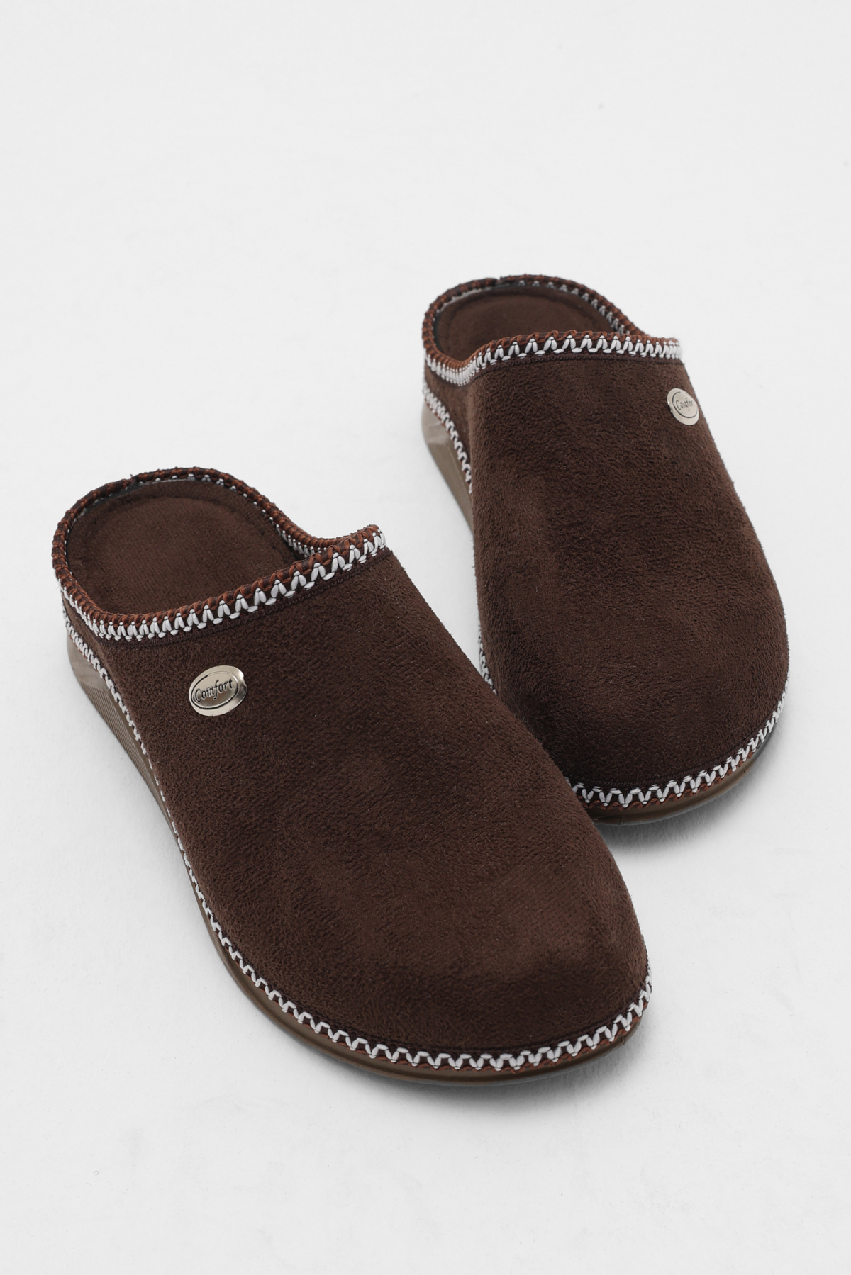 Kadın Kahverengi Rahat Kalıp Poli Taban Günlük Terlik