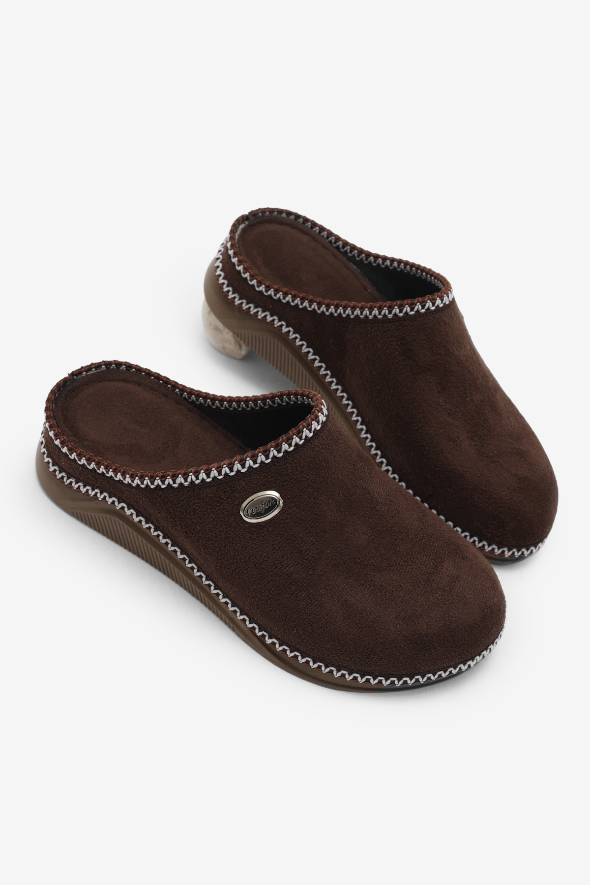 Kadın Kahverengi Rahat Kalıp Poli Taban Günlük Terlik