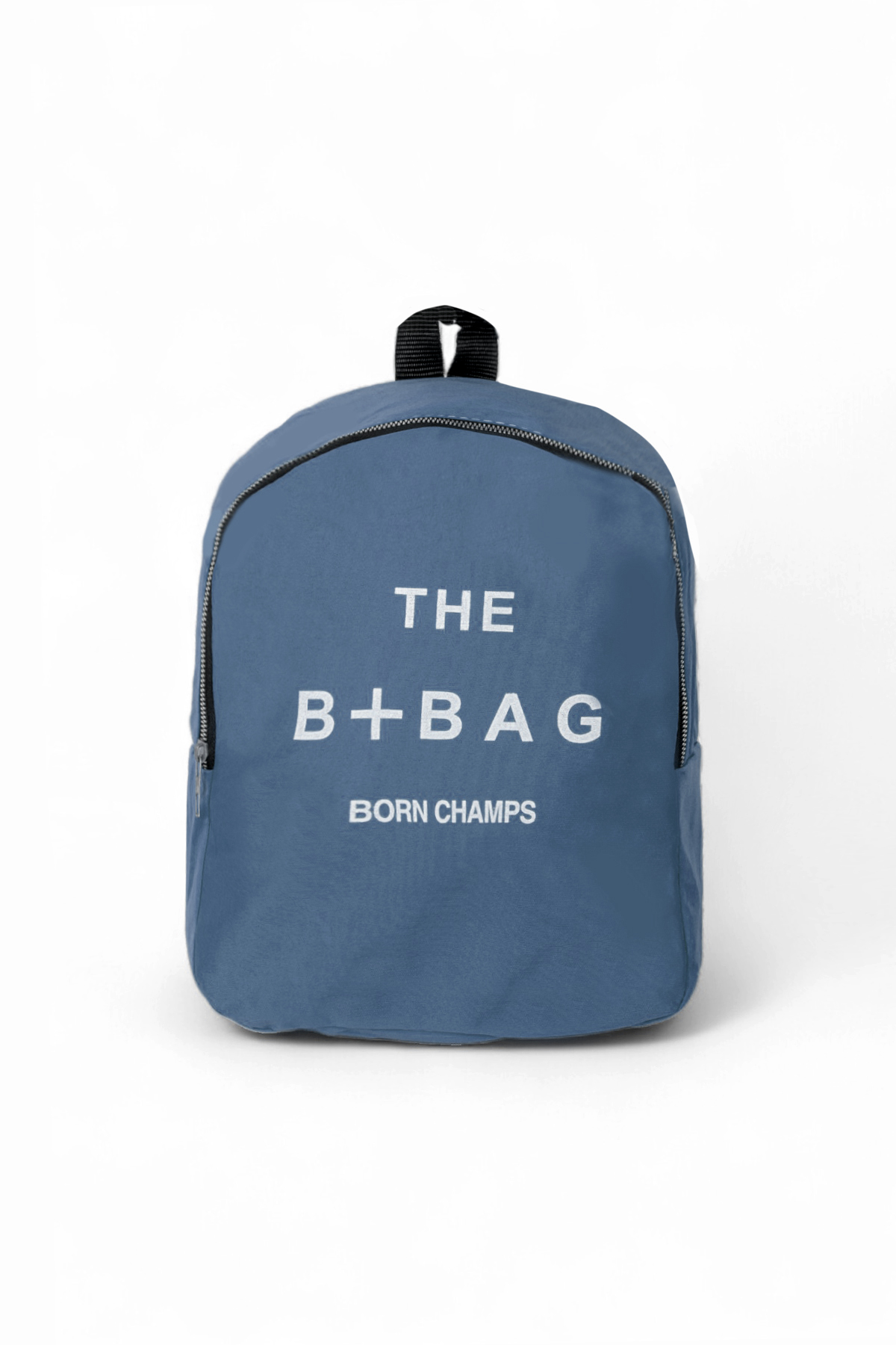 Kadın Kot Mavi Yazı Baskılı Tek Bölmeli Sırt Çantası