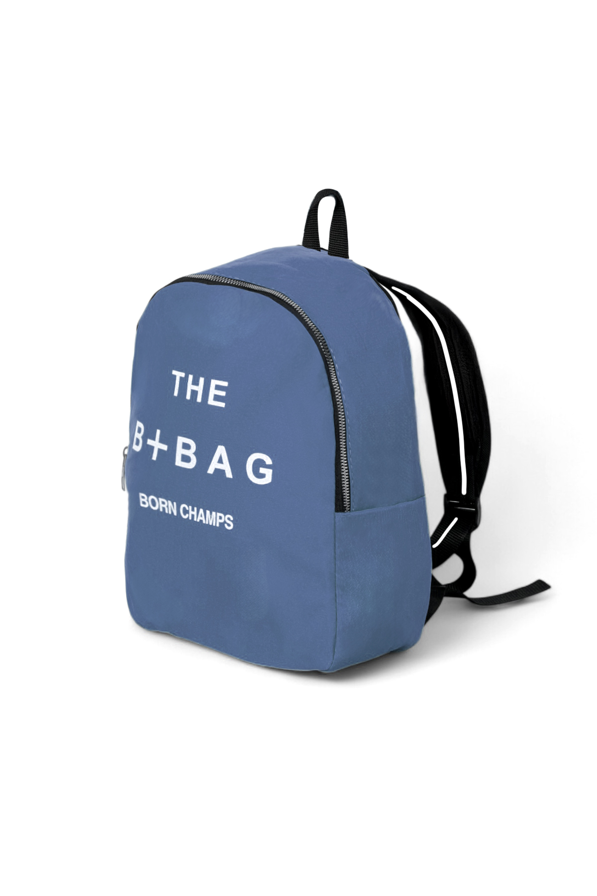 Kadın Kot Mavi Yazı Baskılı Tek Bölmeli Sırt Çantası