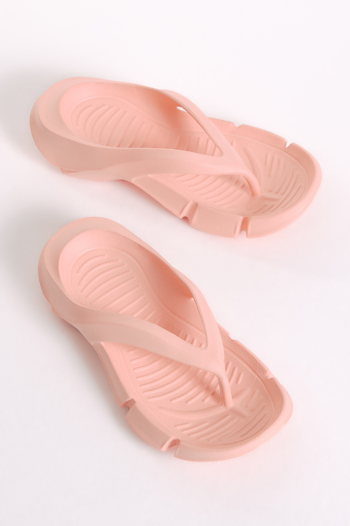 Kadın Pudra Kalın Tabanlı Parmak Arası Eva Terlik