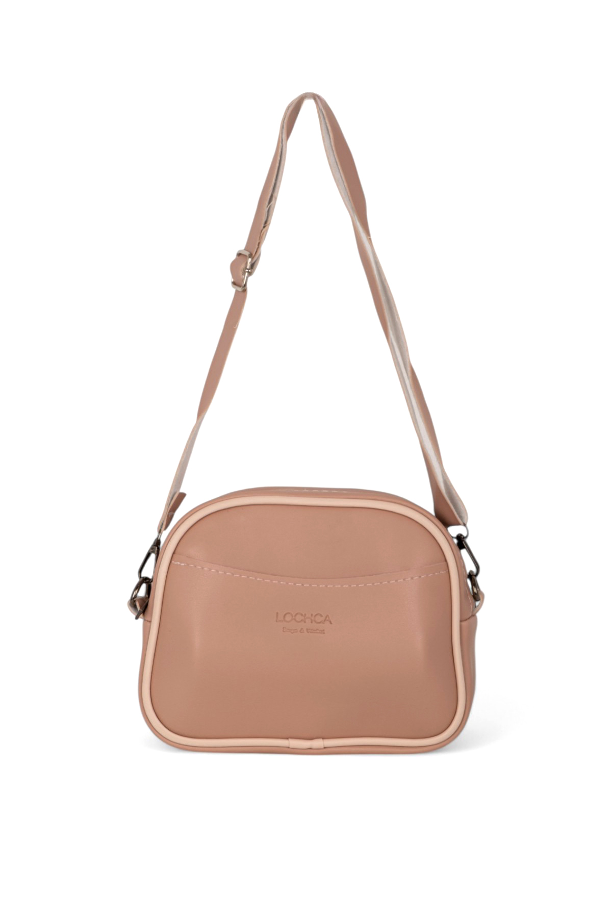 Kadın Pudra Suni Deri Askılı Çapraz Çanta