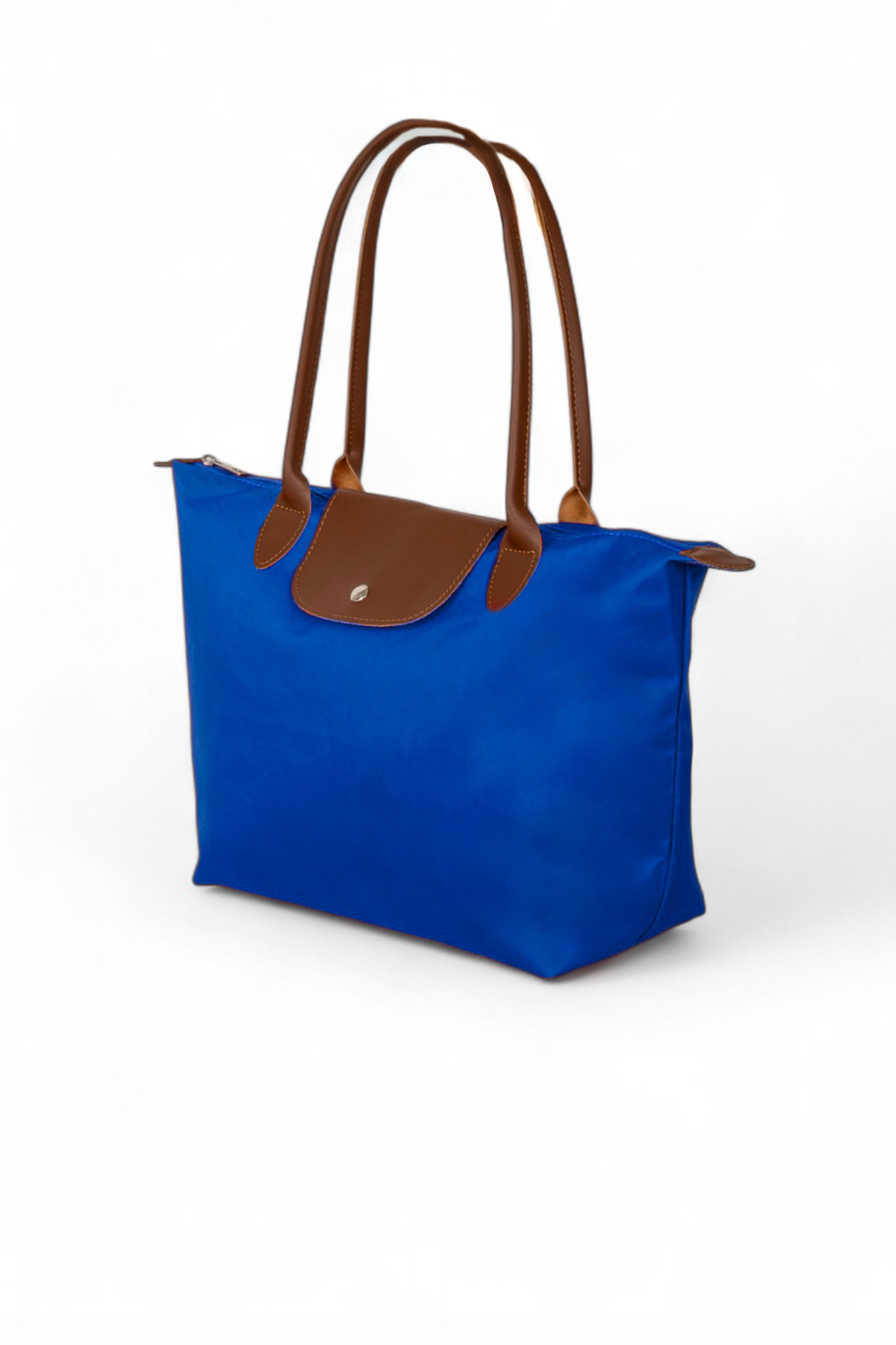 Kadın Sax Mavi Orta Boy Askılı El ve Omuz Çantası