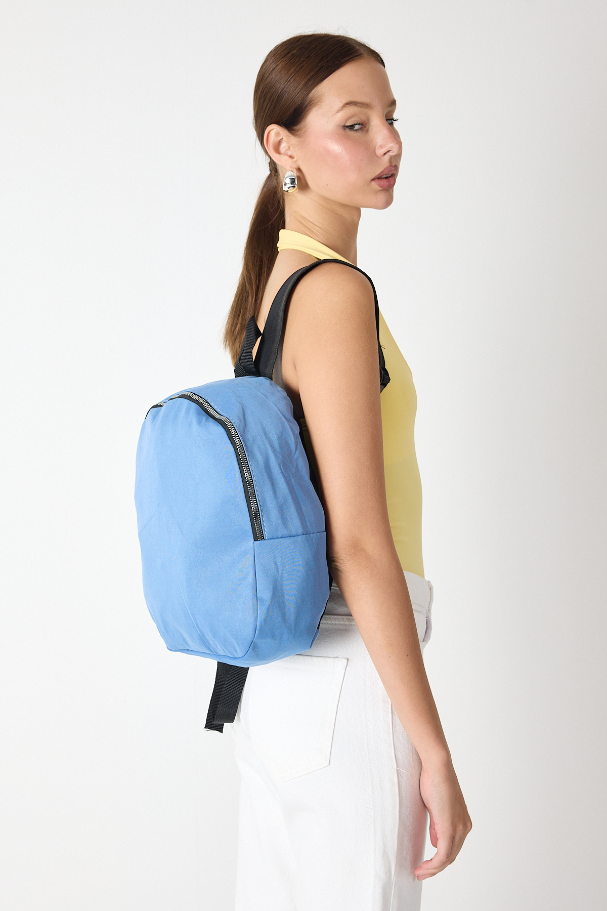 Kadın Sax Minimal Tasarım Kumaş Sırt Çantası