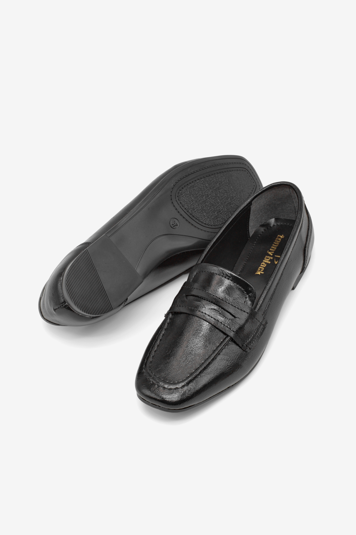 Kadın Siyah Rahat Kalıp Termo Taban Günlük Babet