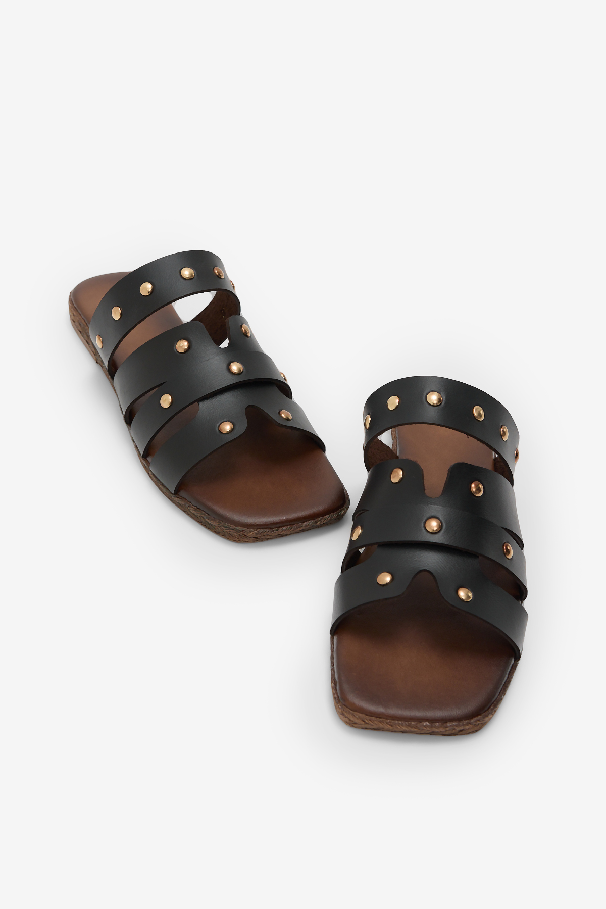 Kadın Siyah Termo Taban Düz Toka Detaylı Terlik