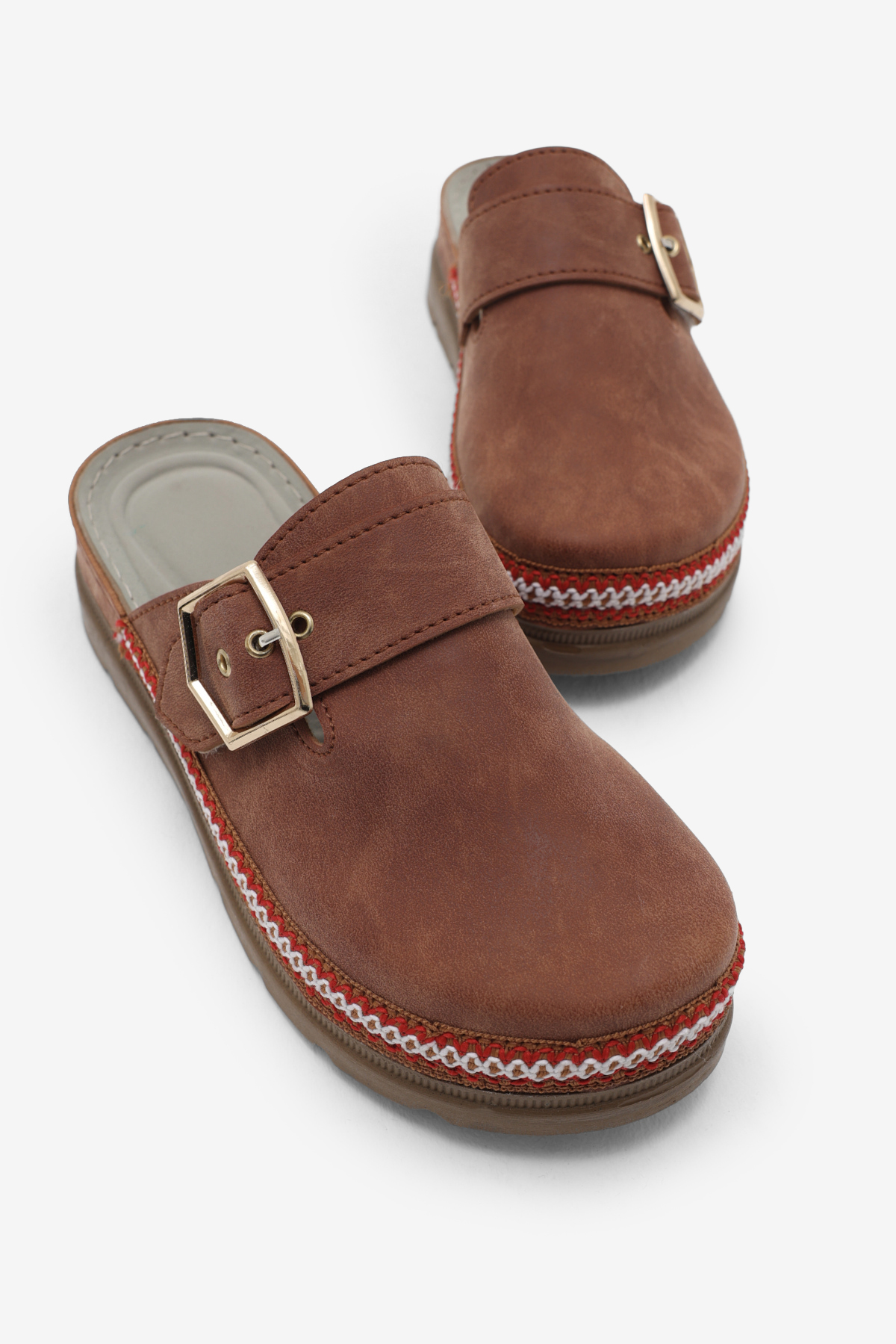 Kadın Taba Poli Taban Rahat Kalıp Tokalı Terlik