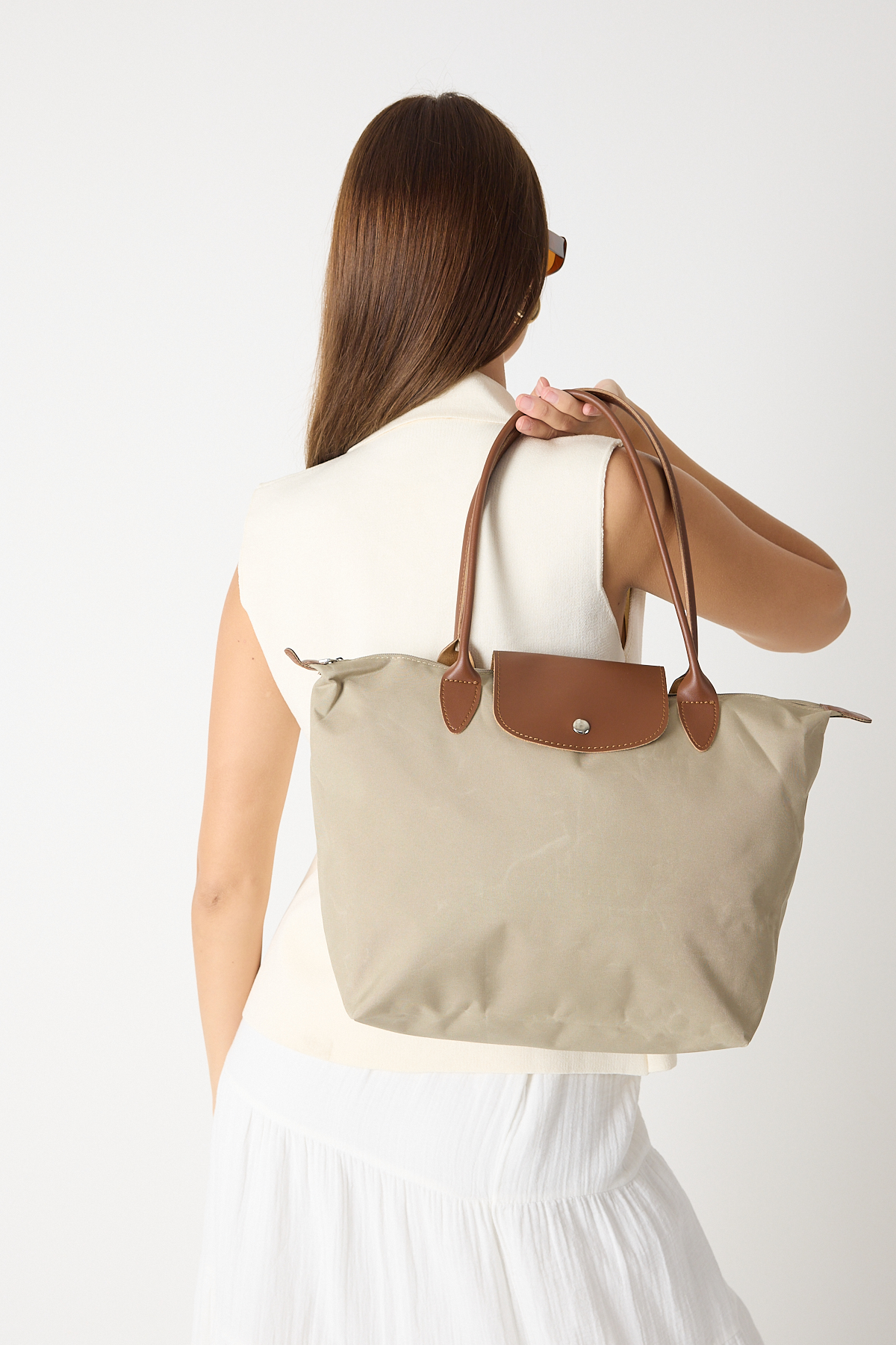 Kadın Vizon Orta Boy Askılı El ve Omuz Çantası