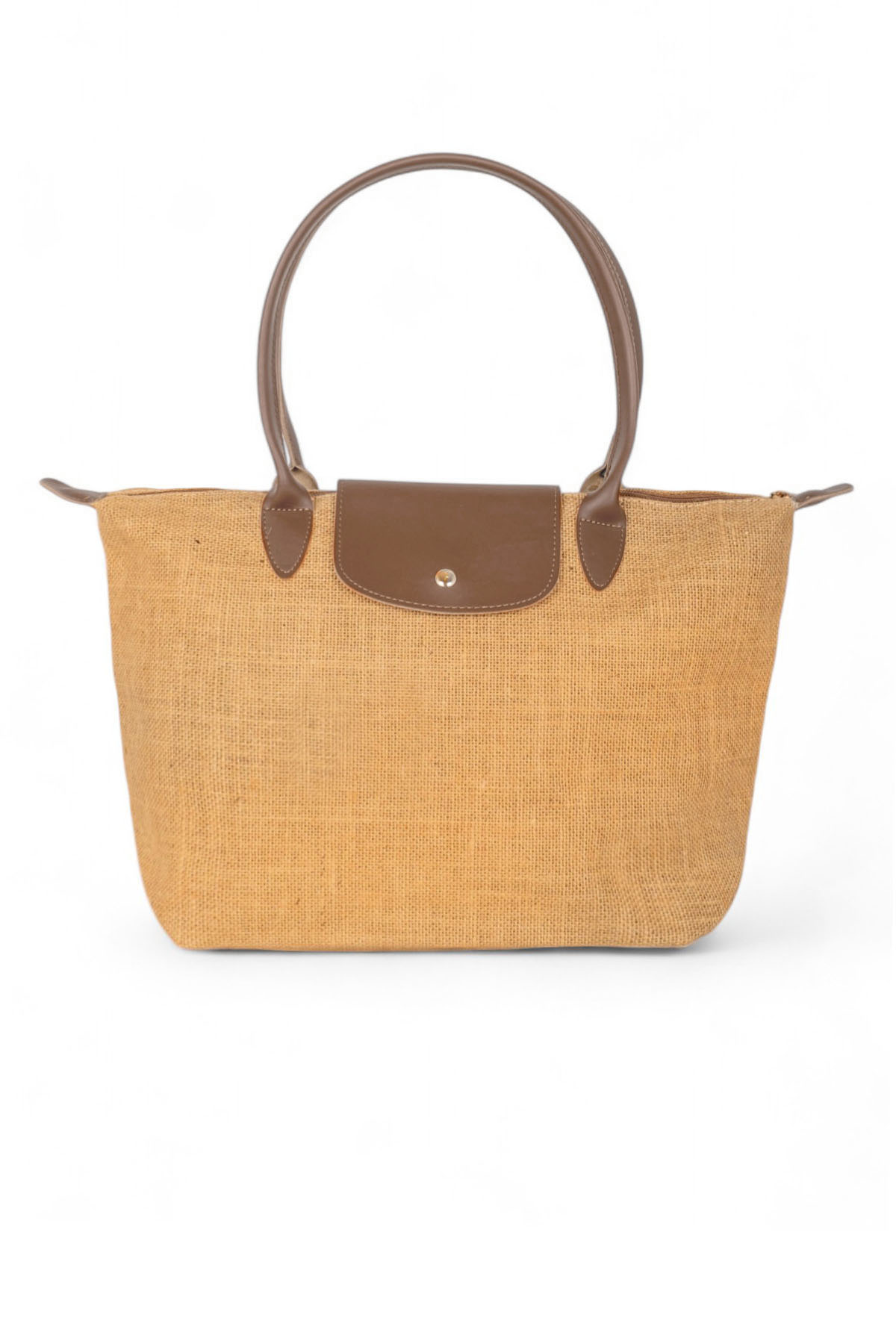 Kadın Vizon Orta Boy Askılı Hasır El ve Omuz Çantası