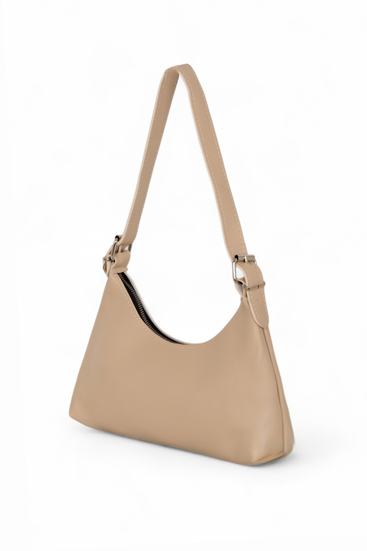 Kadın Vizon Suni Deri Baget El ve Omuz Çantası