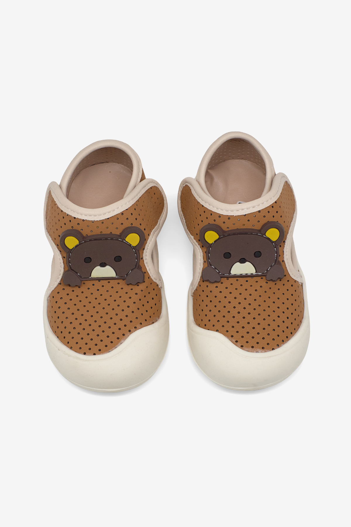 Kız Çocuk Camel Ayıcık Detaylı Rahat Kalıp İlk Adım Sneaker