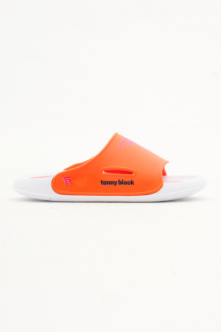 Çocuk Unisex Oranj Poli Taban Logolu Terlik