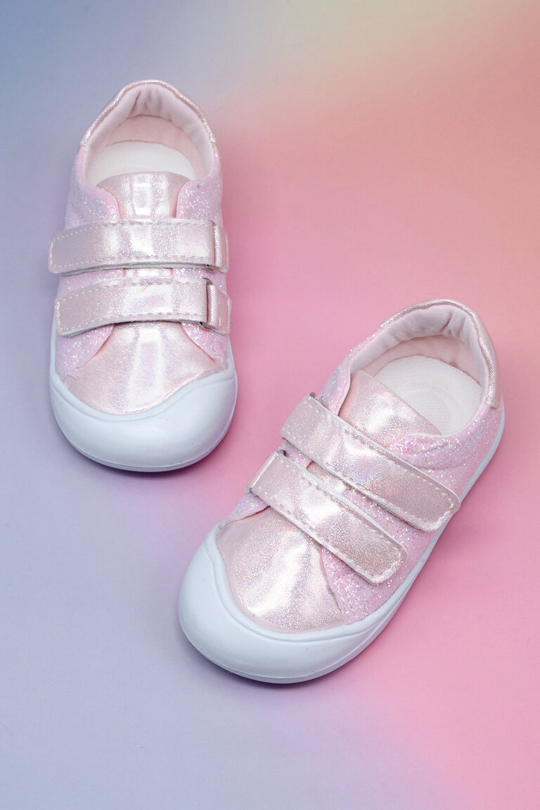 Kız Çocuk Pembe İlk Adım Taşlı Rahat Kalıp Sneaker