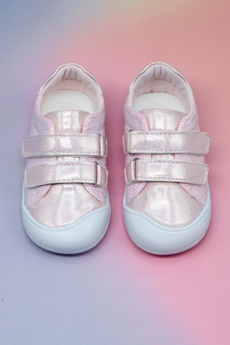 Kız Çocuk Pembe İlk Adım Taşlı Rahat Kalıp Sneaker
