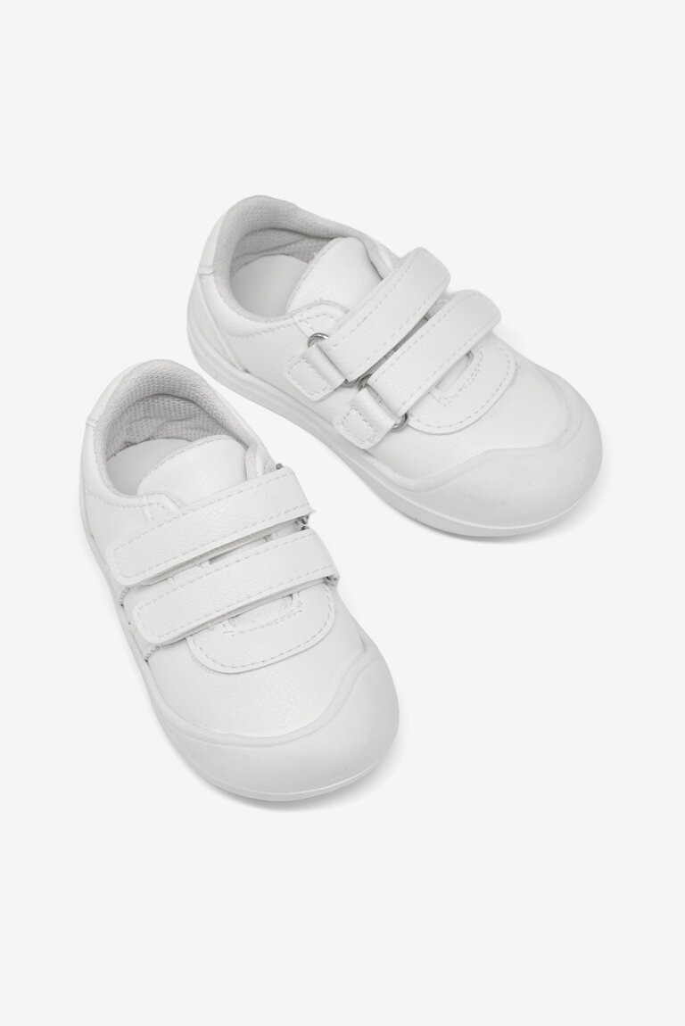 Çocuk Unisex Beyaz İlk Adım Cırtlı Snaker