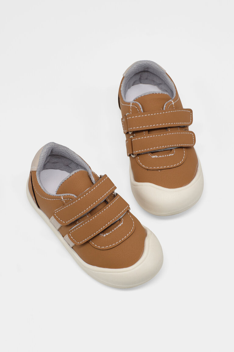 Çocuk Unisex Camel İlk Adım Cırtlı Snaker