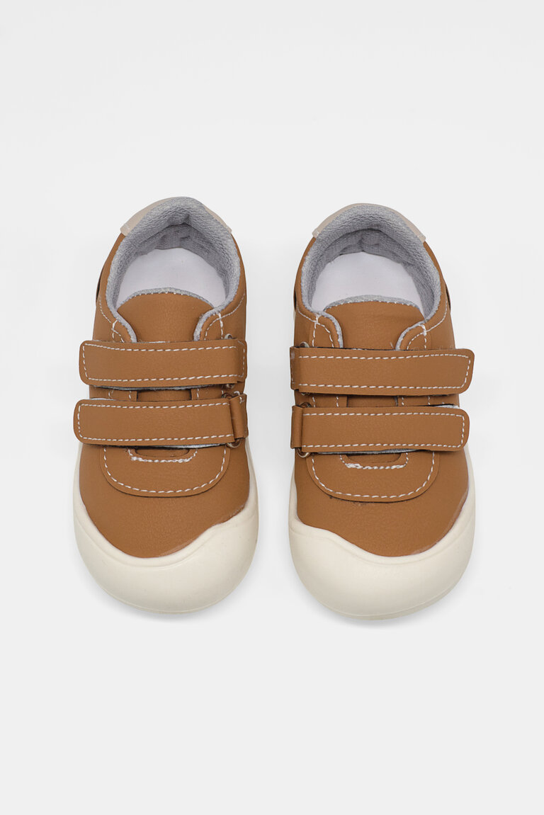 Çocuk Unisex Camel İlk Adım Cırtlı Snaker