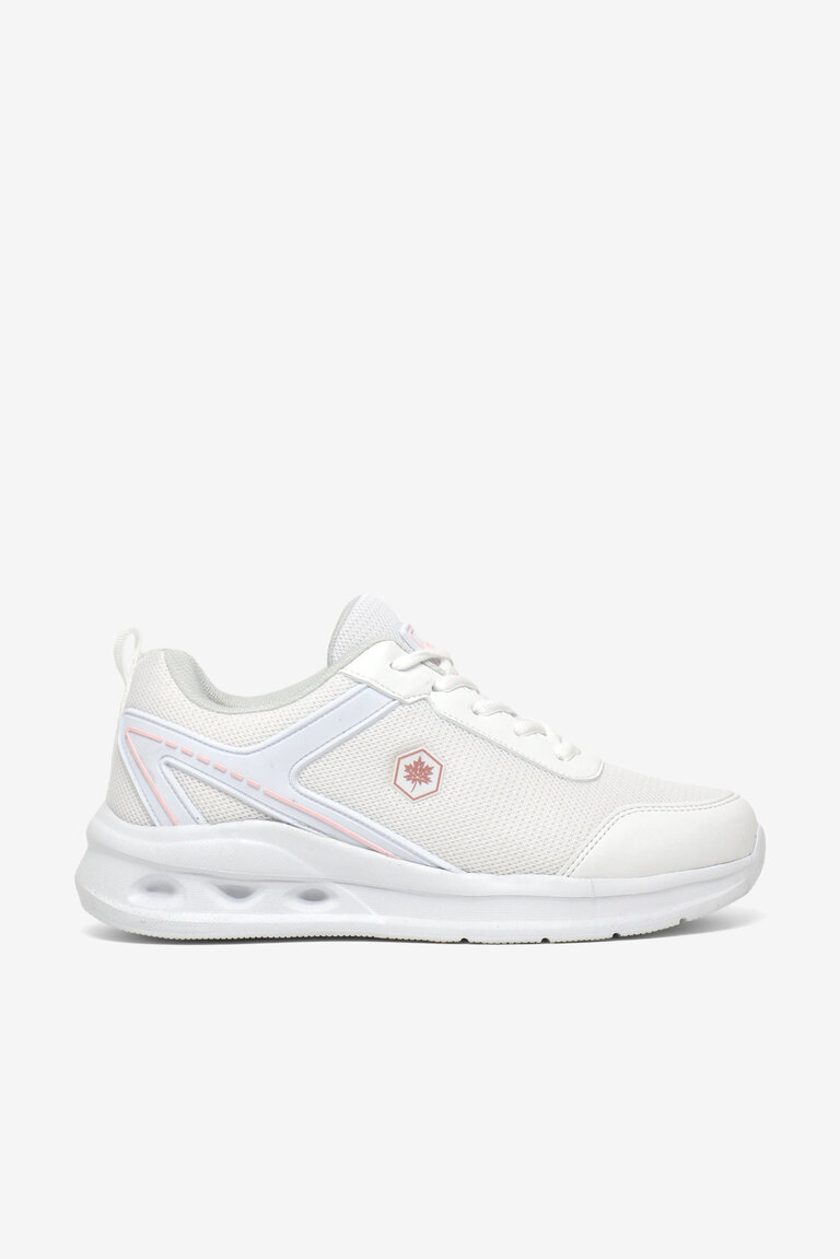 Kadın Beyaz Pembe Rahat Kalıp Hafif  Konforlu Sneaker