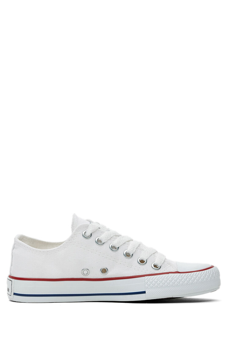Unisex Beyaz Rahat Kalıp Sneaker Ayakkabı