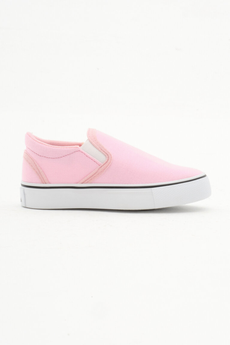Çocuk Unisex Pembe Kauçuk Taban Keten Lastikli Spor Ayakkabı