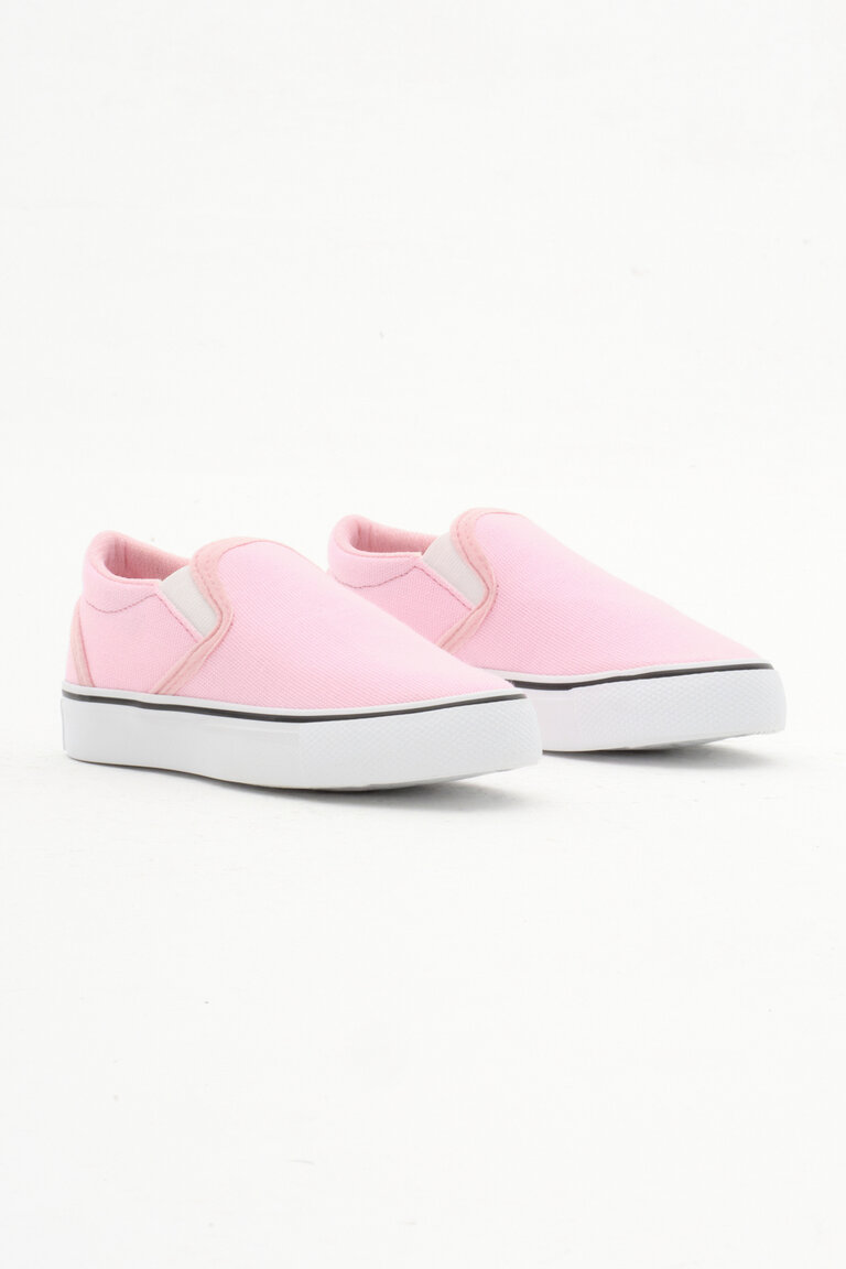 Çocuk Unisex Pembe Kauçuk Taban Keten Lastikli Spor Ayakkabı