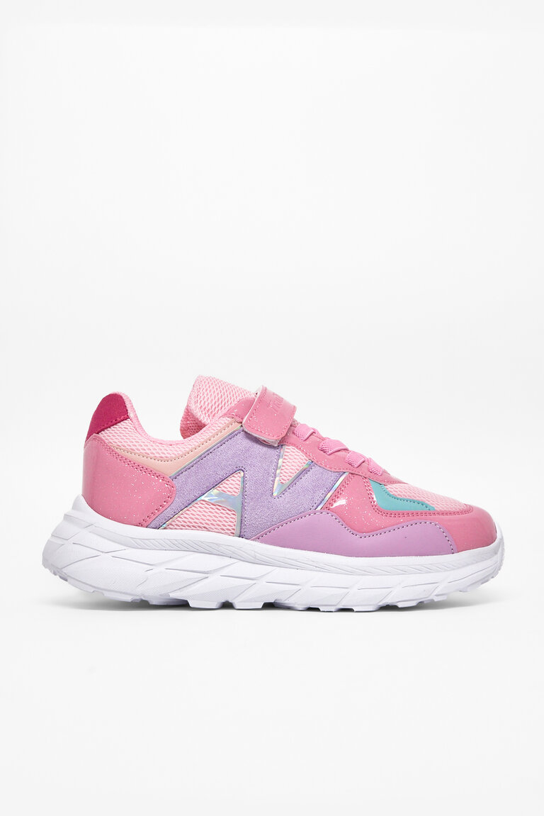 Çocuk Unisex Şeker Fuji Rahat Kalıp Cırtlı Bağcıklı Sneaker