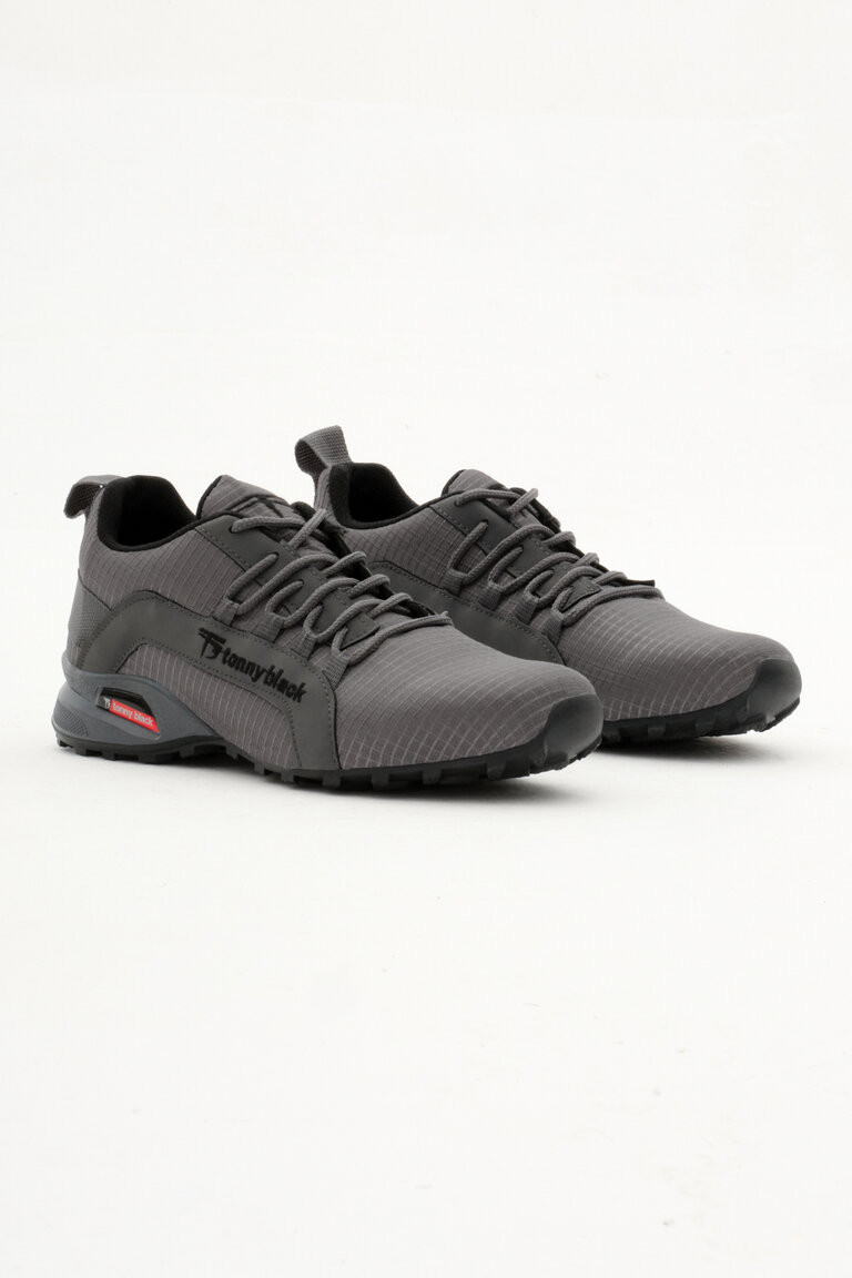 Unisex Füme Rahat Kalıp Termo Taban Bağcıklı Sneaker