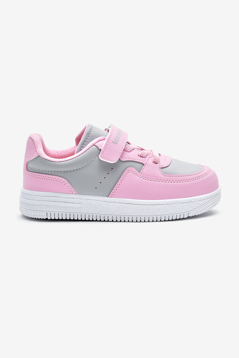 Çocuk Unisex Buz Pembe Termo Taban Cırtlı Lastik Bağcıklı Spor Ayakkabı