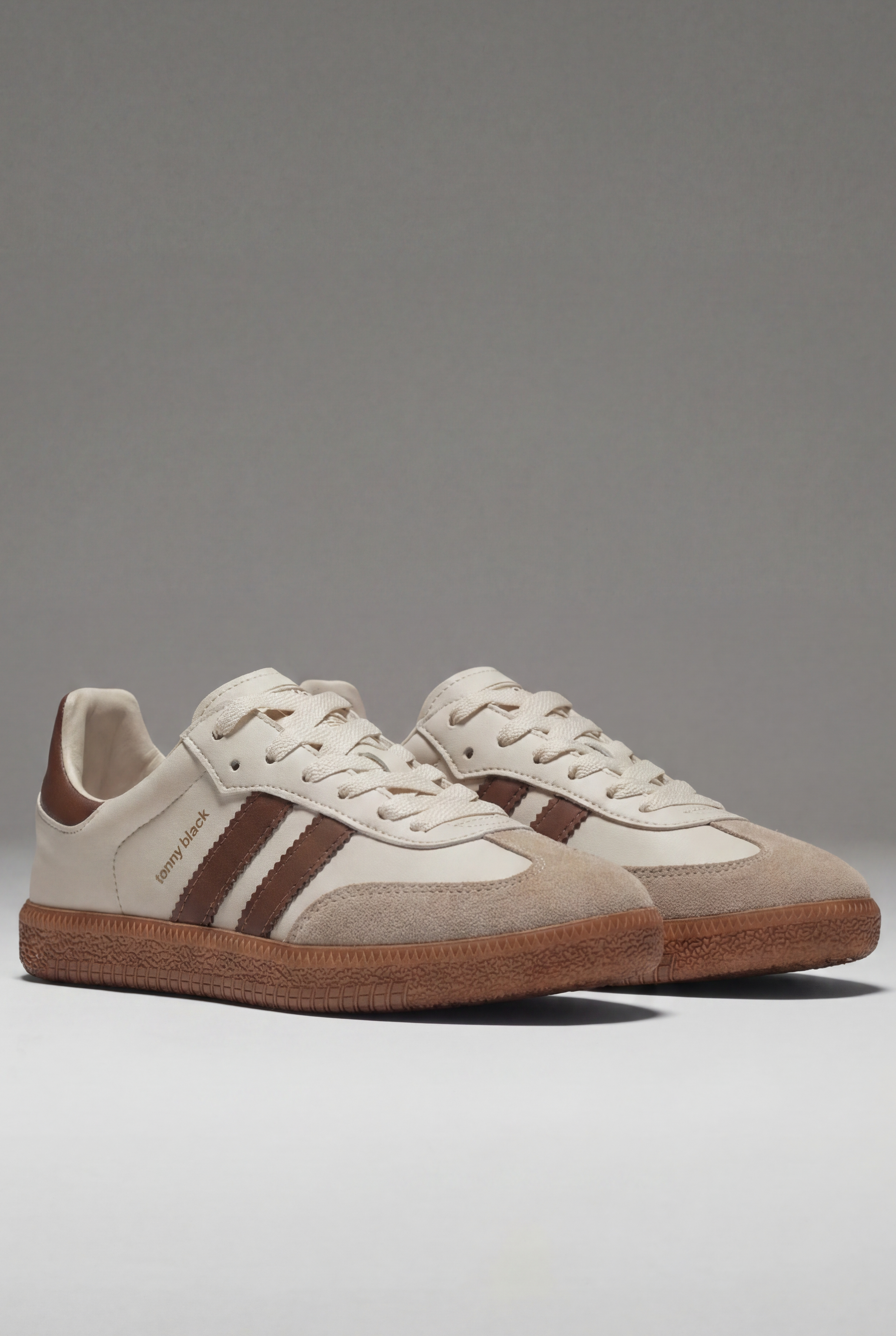 Unisex Bej Termo Taban Yanı Şeritli Bağcıklı Spor Ayakkabı