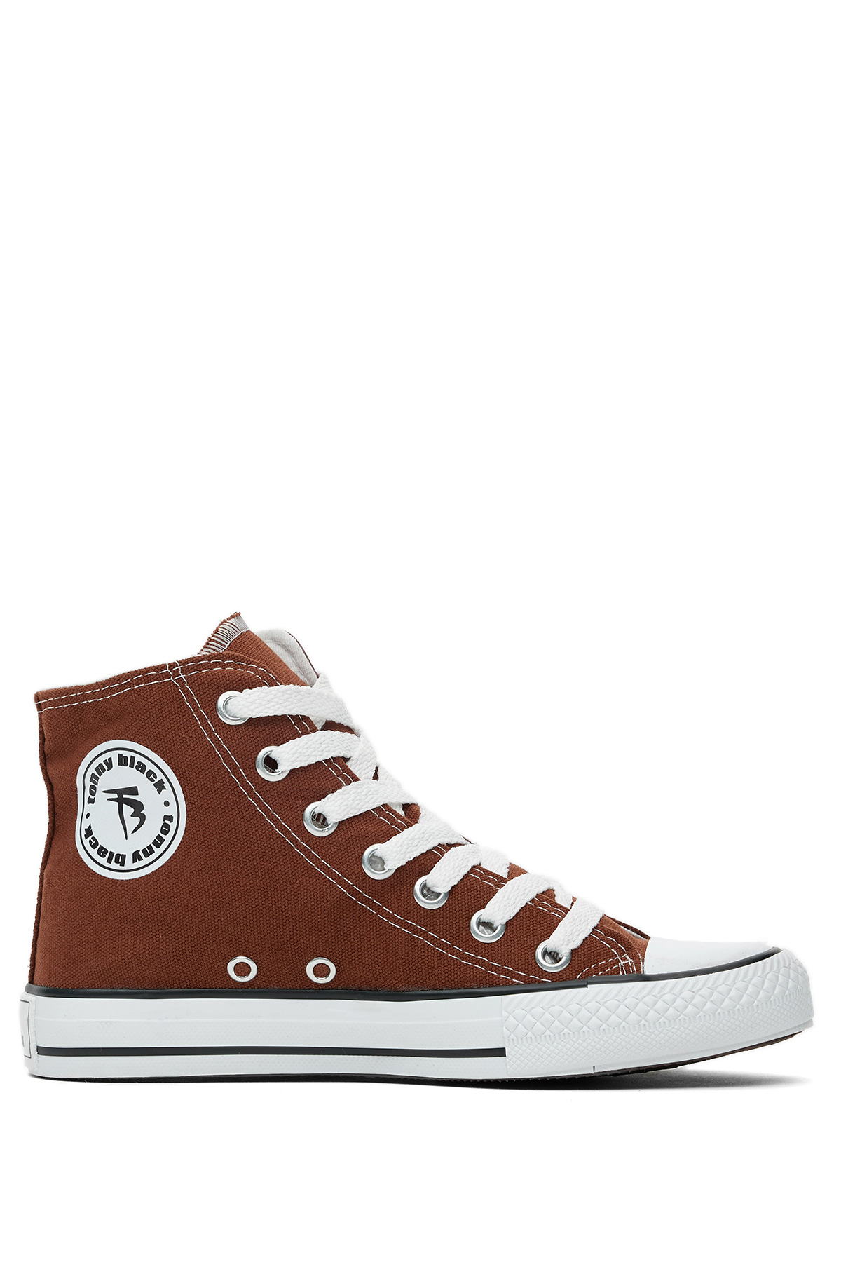 Unisex Kahve Rahat Kalıp Bağcıklı Uzun Spor Ayakkabı